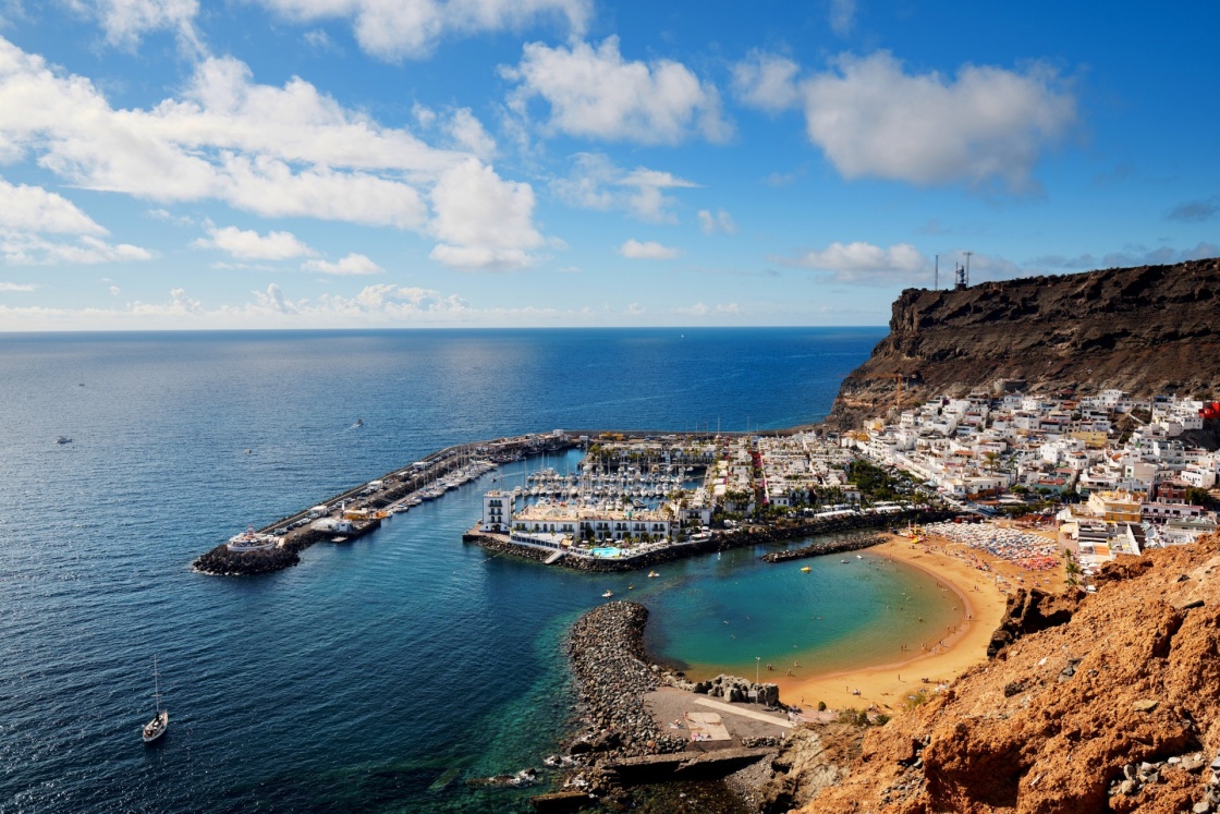 'Puerto de Mogan in Gran Canaria, Spain, Europe' - Kanaren